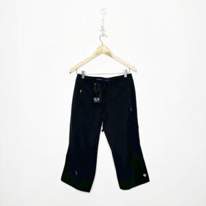MOUNTAIN HARD WEAR ELLINOR 22 IN CAPRI Pant Black hiking camp outdoor size 4 NWT